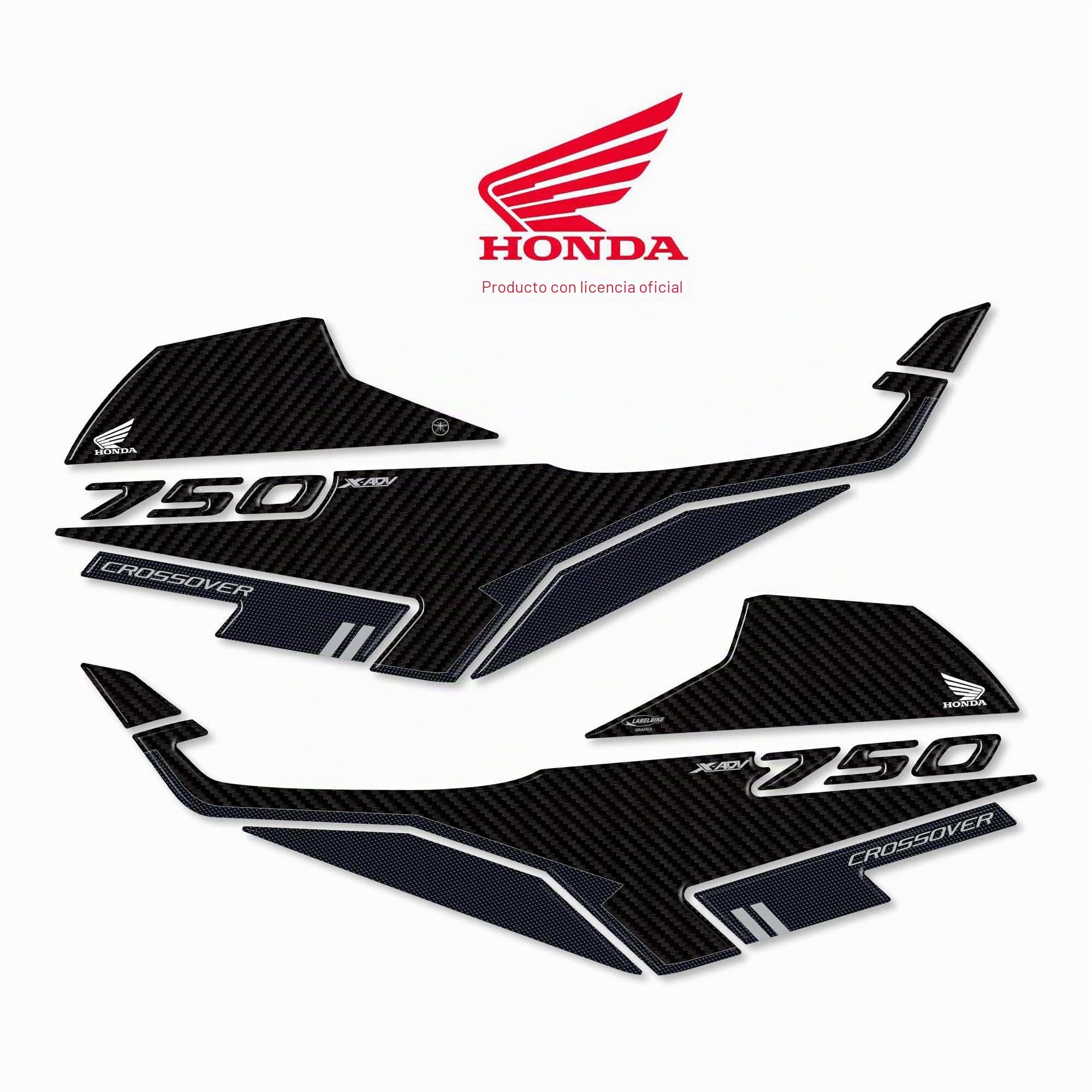 LABELBIKE Pegatinas 3D Moto Boomerang Compatible con Honda