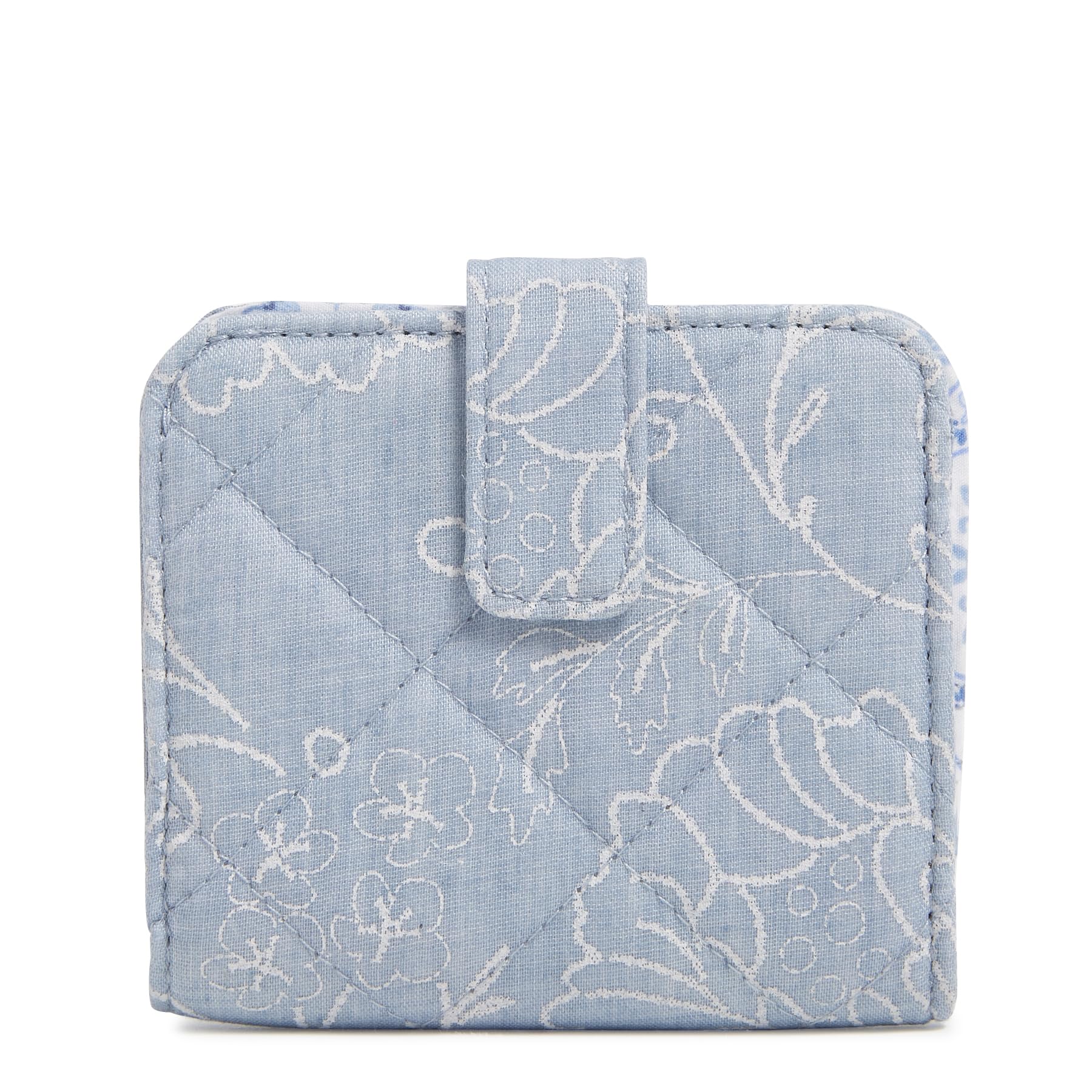 Vera Bradley Womens Cotton Finley Small Wallet with RFID Protection Wallet