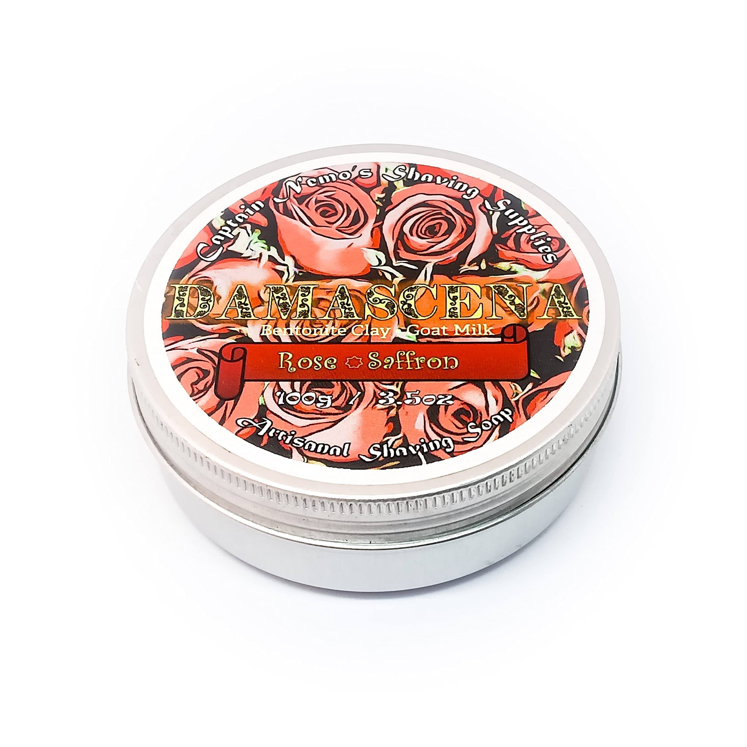 Captain Nemo's Damascena Rose Saffron Shaving Soap