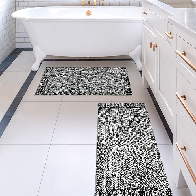 Amazon.com: MitoVilla Boho Farmhouse Bathroom Area Rug Set 2 Pcs, 2'x3 ...