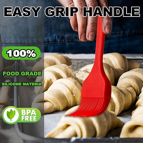 Miniatura 8 de Anaeat Juego de 5 cepillos higiénicos de silicona resistentes al calor, diseño higiénico de una sola pieza, mantequilla de aceite para untar para