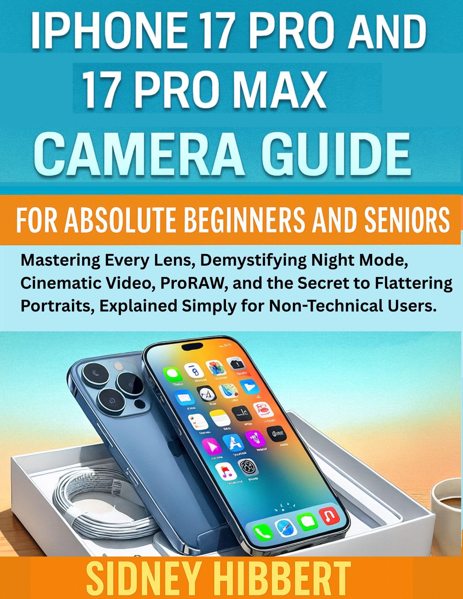 IPhone 17 Pro and 17 Pro Max Camera Guide for Absolute Beginners and Seniors: Mastering Every Lens, Demystifying Night Mode, Cinematic Video, ProRAW, and ... (IPhone 17 User Guide Series Book 5)
