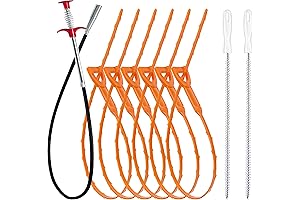 Equipo de limpieza de drenaje de 9 piezas: removedor de obstrucciones de...