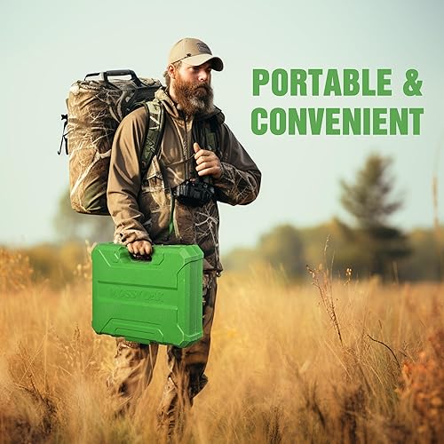 Miniatura 7 de Mossy Oak Kit de limpieza universal para pistolas de caza, pistola de tiro, cepillos de metal, juego de herramientas de limpieza con estuche