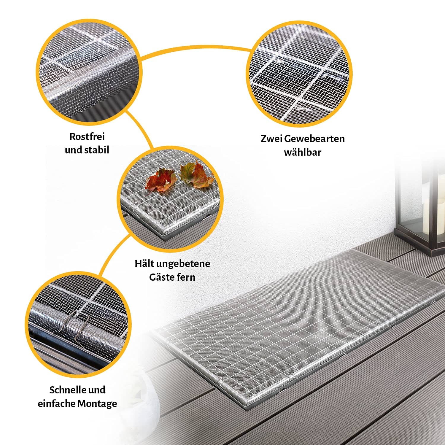 empasa Lichtschachtabdeckung Kellerschachtabdeckung 'Standard' | Kellerschacht Lichtschacht Abdeckung, Selbstbausatz, individuell kürzbar, Material: Edelstahl, Anzahl: 5