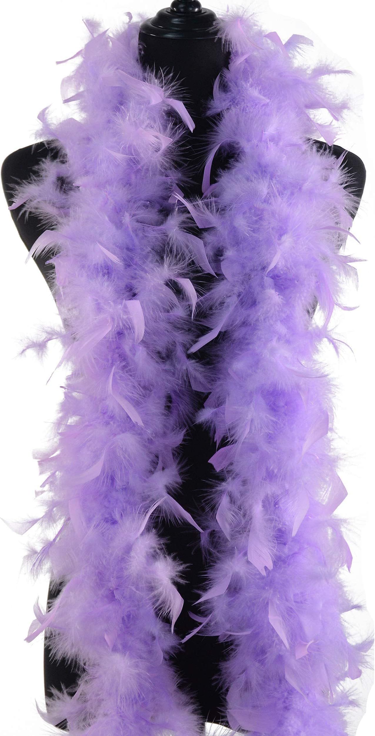 Colorful Feather Boa, 2 Meters Long - Approx 60 G. for Crafts Fluffy Purple Feather Boa DIY Girl's Fancy Dress Accessories Christmas Carnival, Dancing Wedding Party