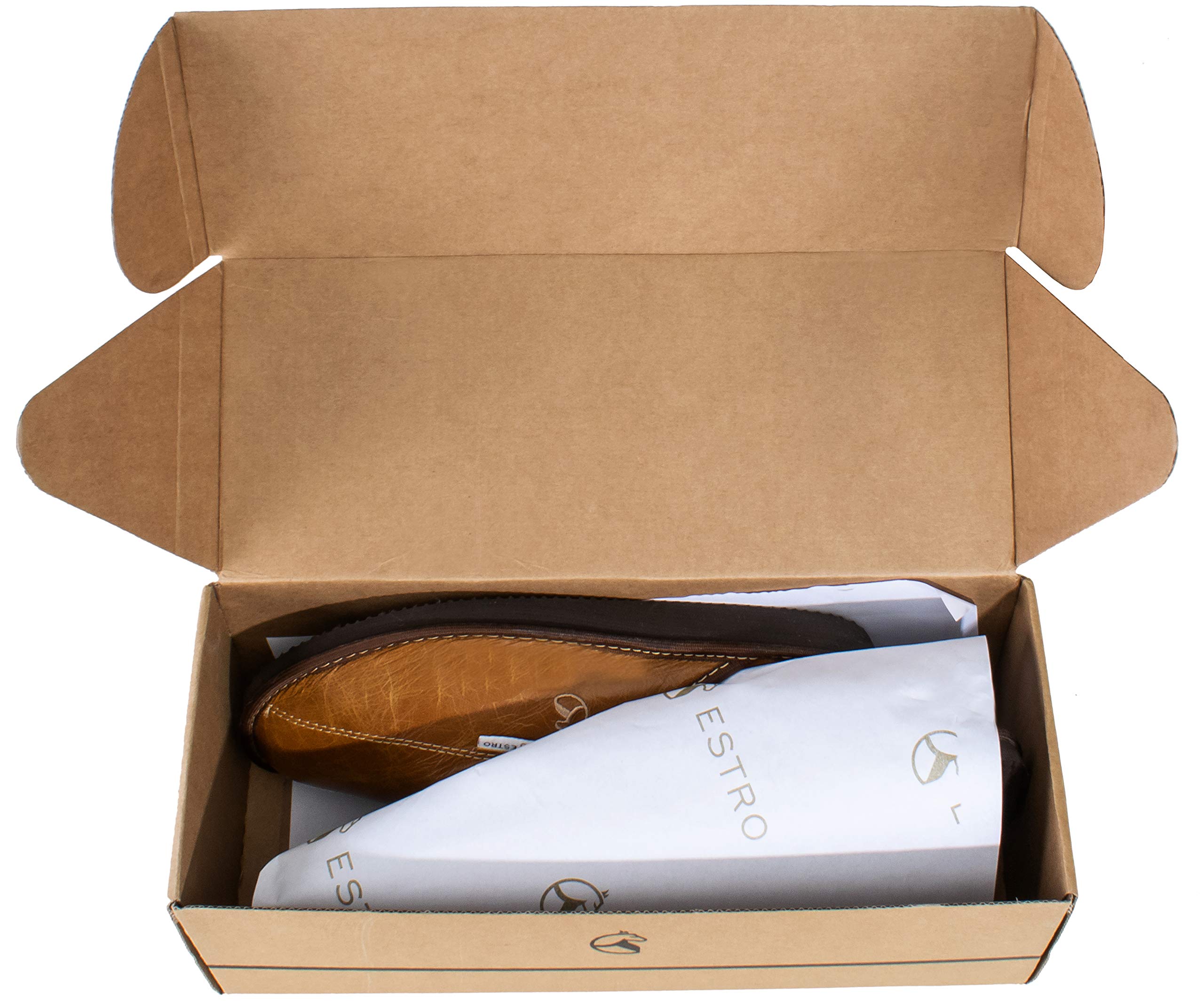 ESTRO Chaussons Homme Pantoufles Hommes - Mules Hommes Cuir Laine Pantoufles Homme Cuir Semelle Inoubliable RUST