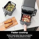 Ninja Air Fryer DoubleStack XL, 10 Qt, 6-in-1, Deep Grey, SL401, Air fry, broil, roast, bake, reheat, dehydrate, Cooks 4 foods at once, Fits 5 lb chicken — image 10