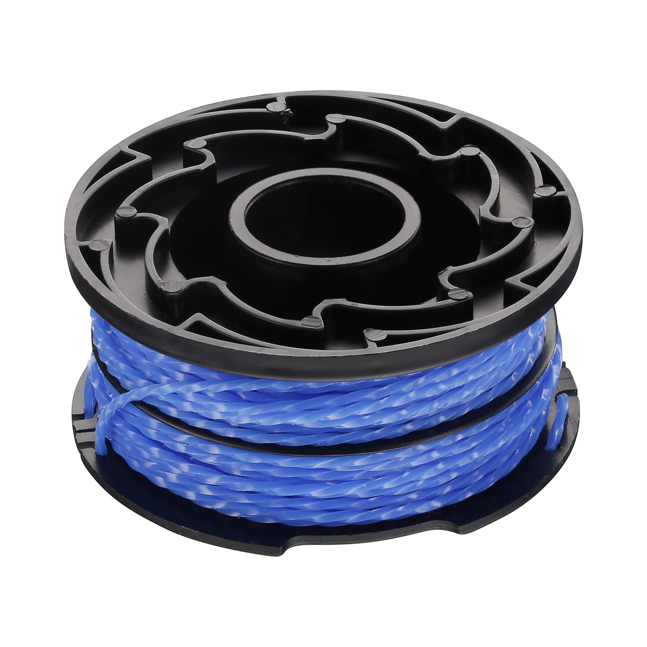 Black+Decker A6441X3-XJ - Hilo de nylon para cortabordes eléctrico, Azul