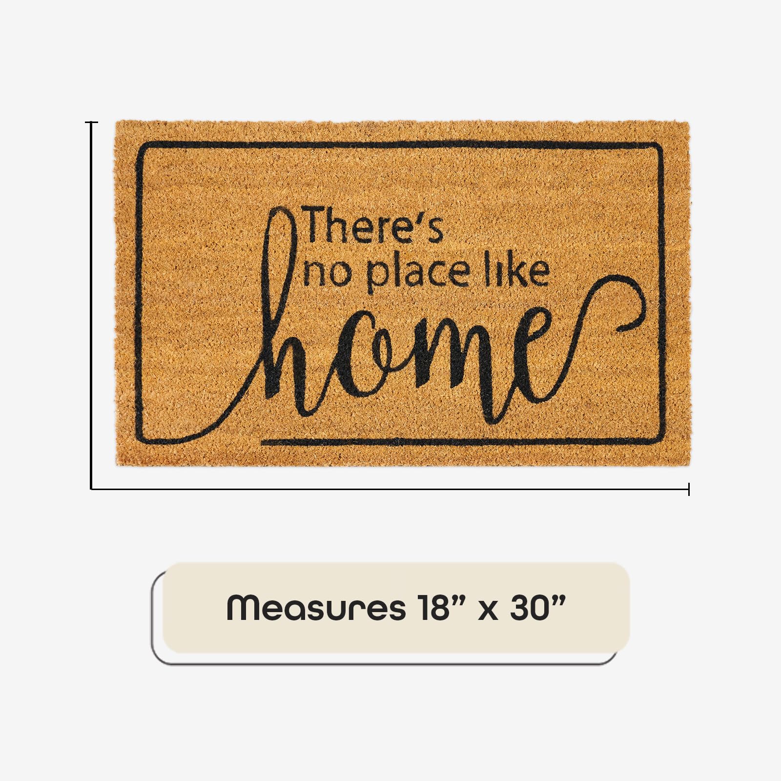 Achim (Weser) Home Furnishings Dorothy Imprimé en Fibre de Coco Paillasson, 45,7 x 76,2 cm