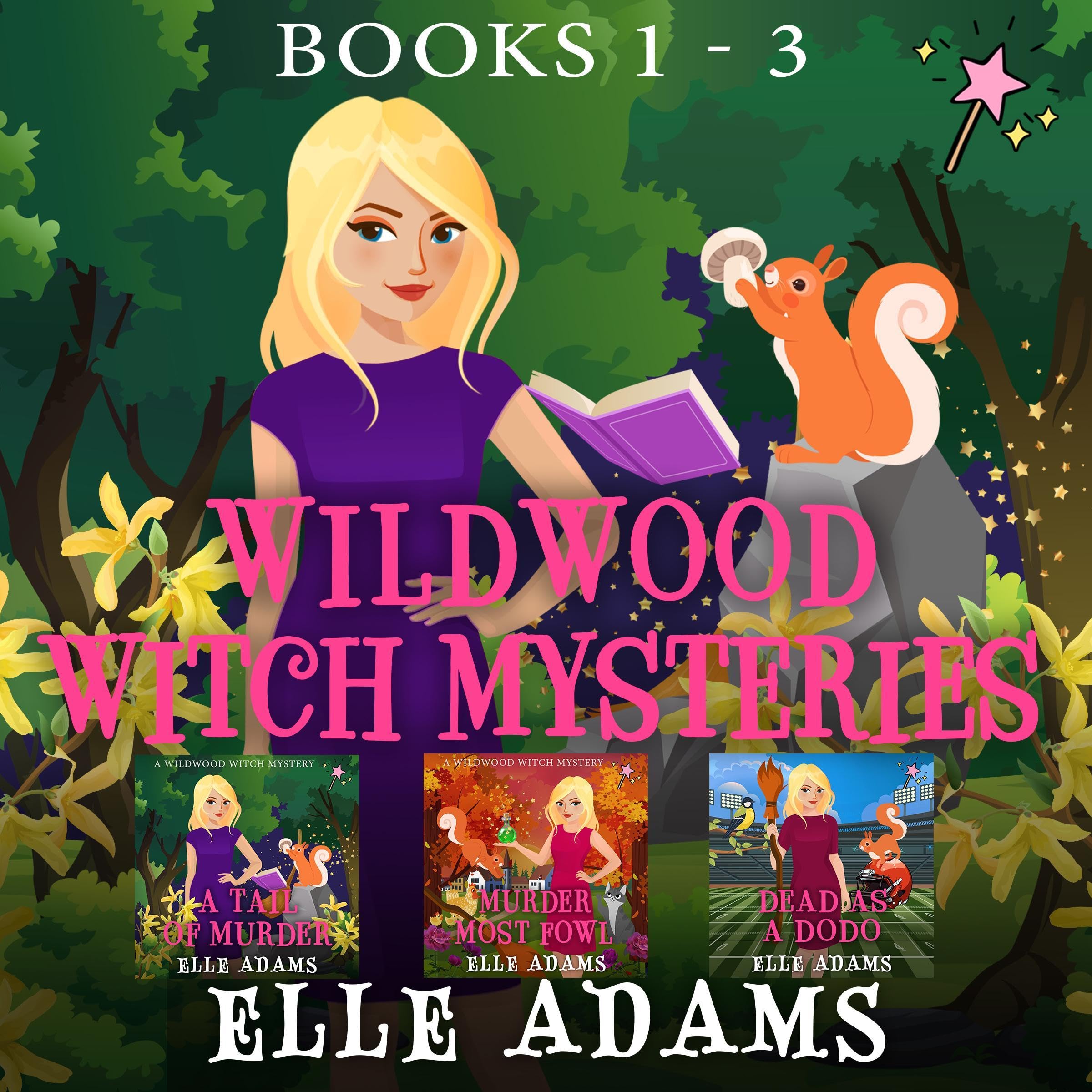 Cover art for Wildwood Witch Mysteries, Books 1-3