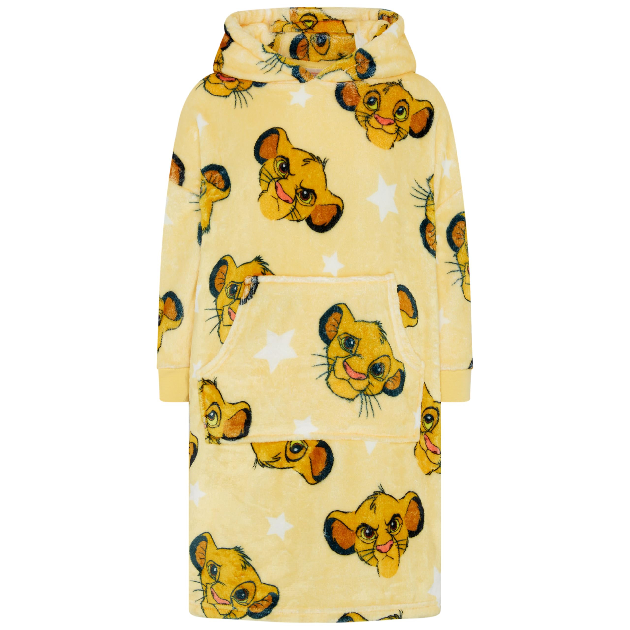 Disney Unisex Lion King Oversized Wearable Blanket Hoodie - 5-6 Years 116cm Yellow