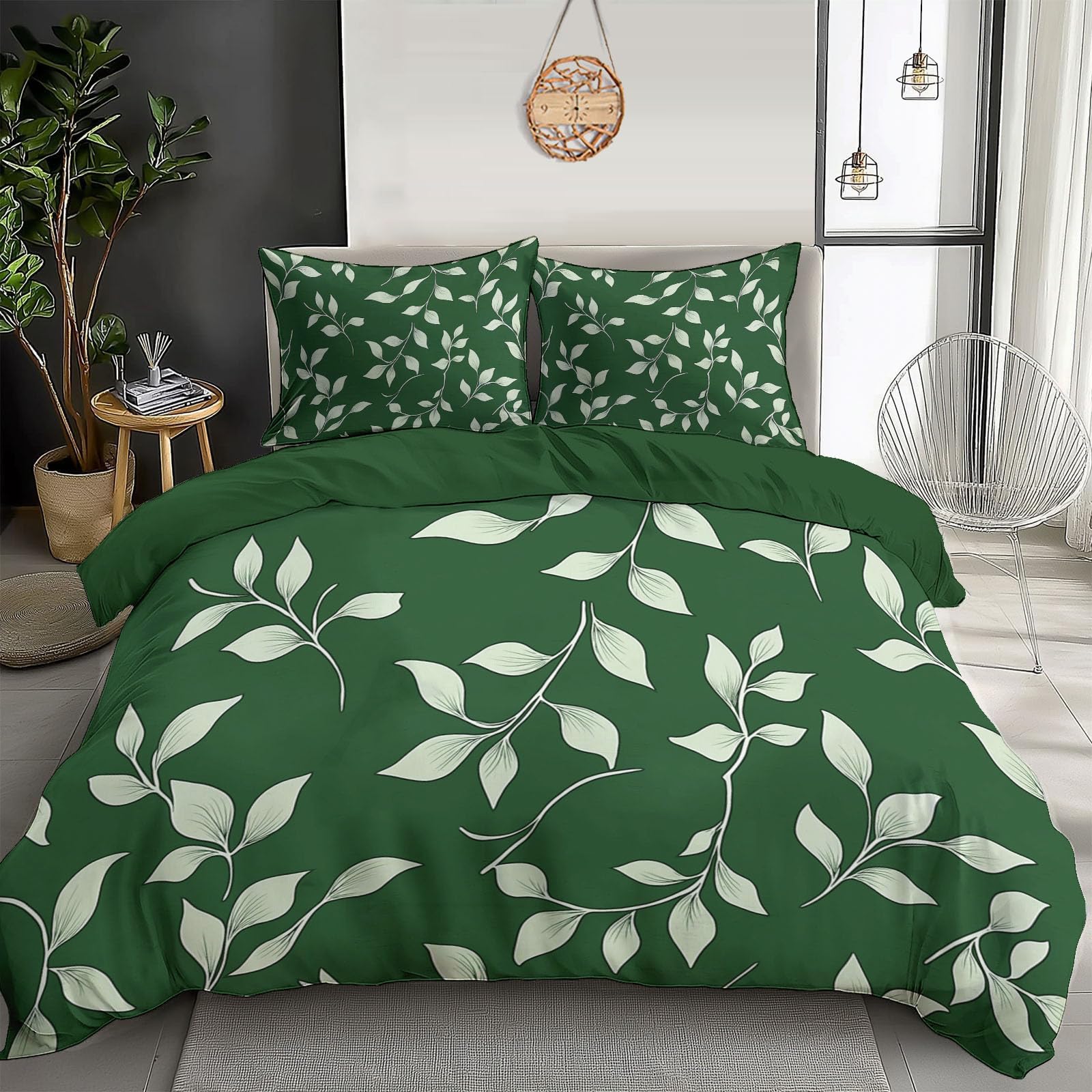 Housse de couette 140x200cm imprimé 3D avec fermeture éclair et taies d'oreiller