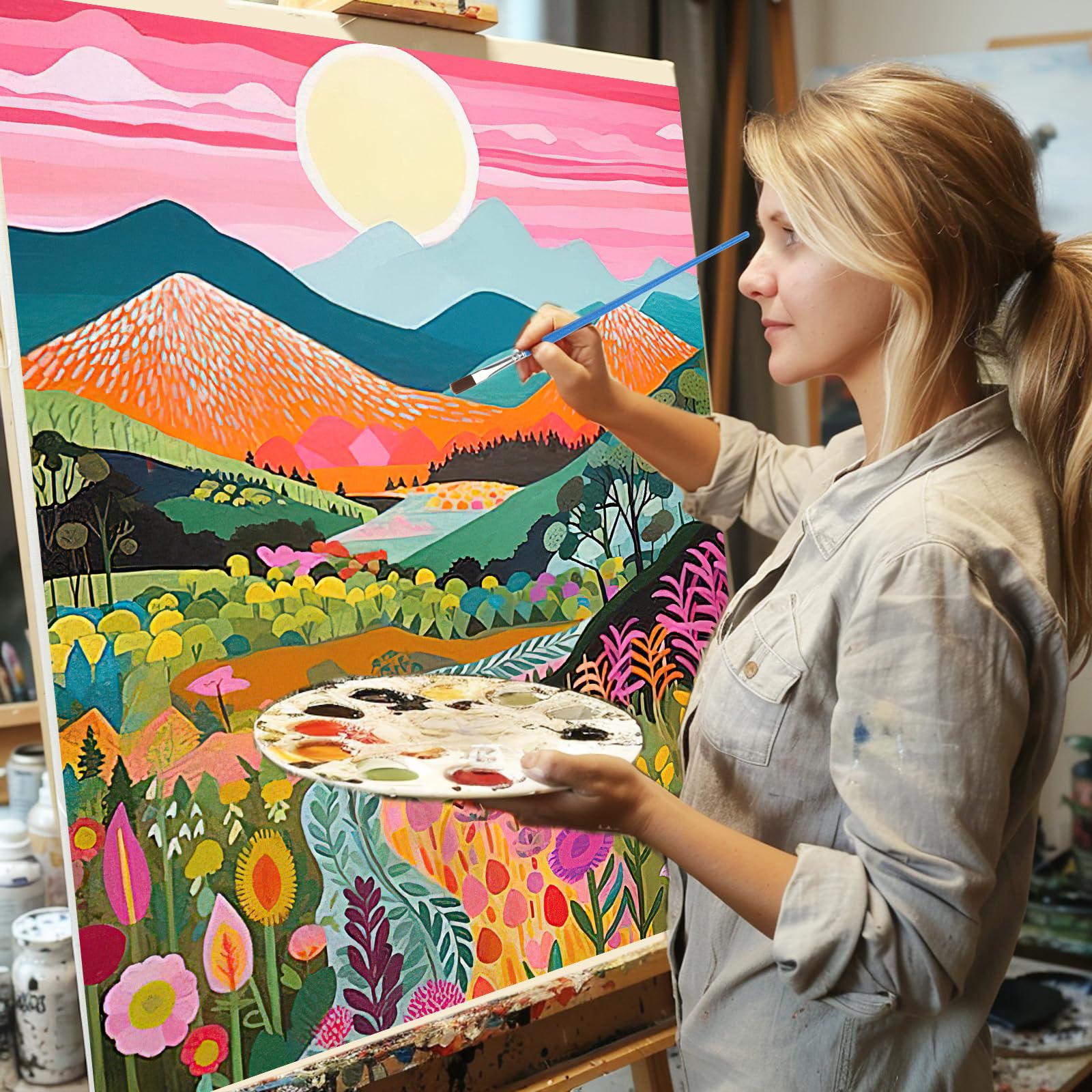 Peinture Numero Adulte Arbre De Vie Peinture Numero Enfant, Kits De Peinture Au Numu00e9ro Coloriage Par