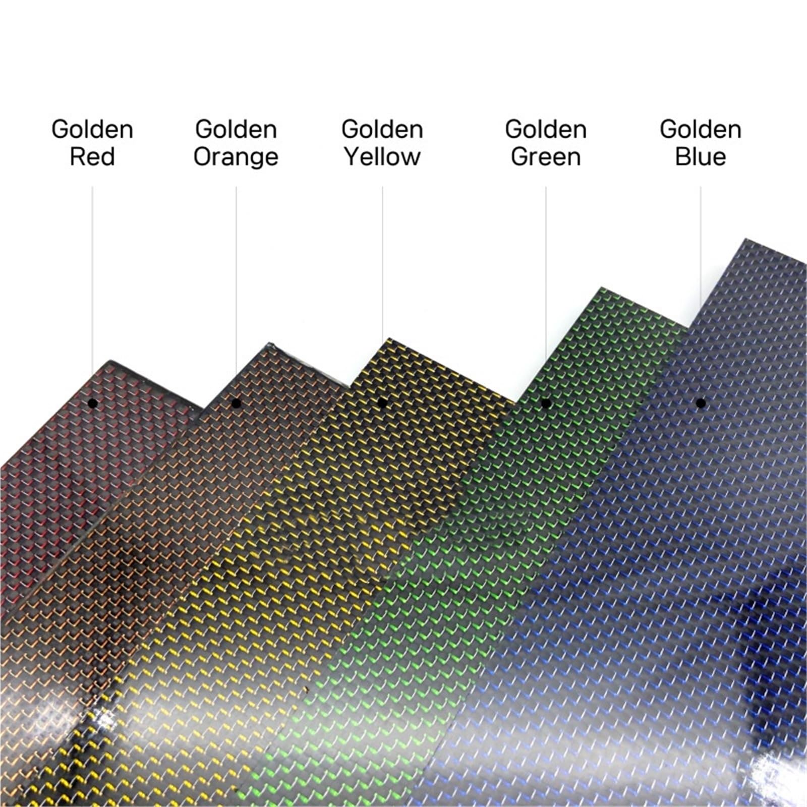 600x500mm Multicolor Carbon Fiber Plate for RC Airplane Parts 3K Carbon Fiber Composite Board Panel Red Orange Yellow Green Blue 3k Carbon Fiber(3.0mm Green)