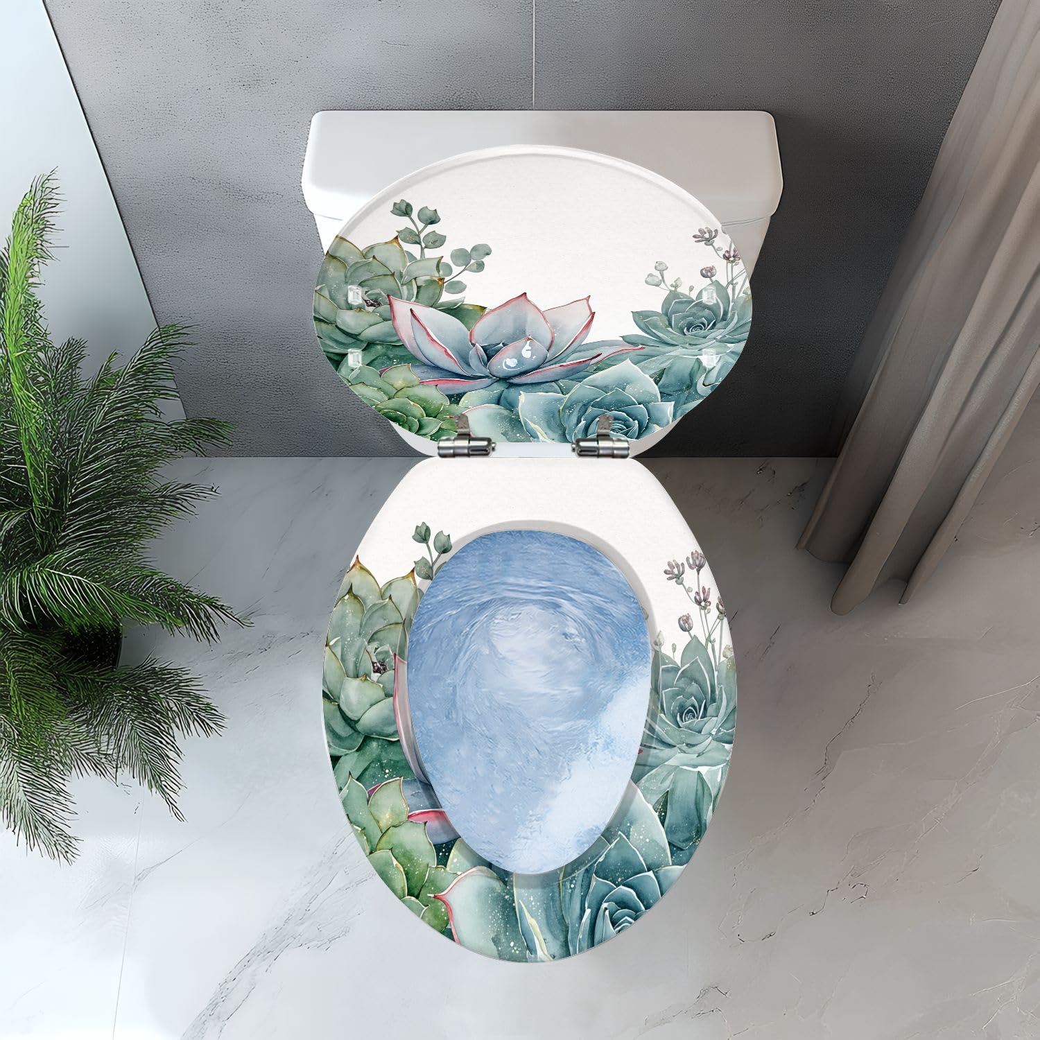Asiento de inodoro alargado de resina para baño