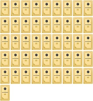 NFC Tags Sticker with NTAG215 Chip 12x18MM Waterproof Flexible Rewritable RFID Stickers 504 Bytes Memory Suitable for All NFC-Enabled Devices 50pcs, 12x18MM