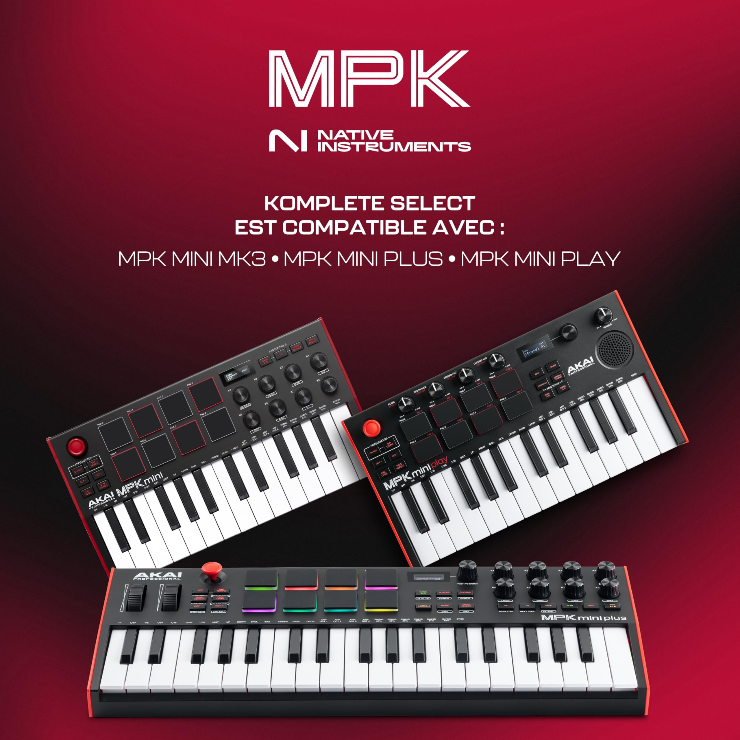 Akai Professional MPK Mini Plus - 37 Keys USB MIDI Keyboard with