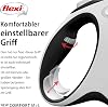 flexi – New Comfort Band Retractable Cord – 5 Metres Long for Dogs up to 25 kg – Black – 1 Piece