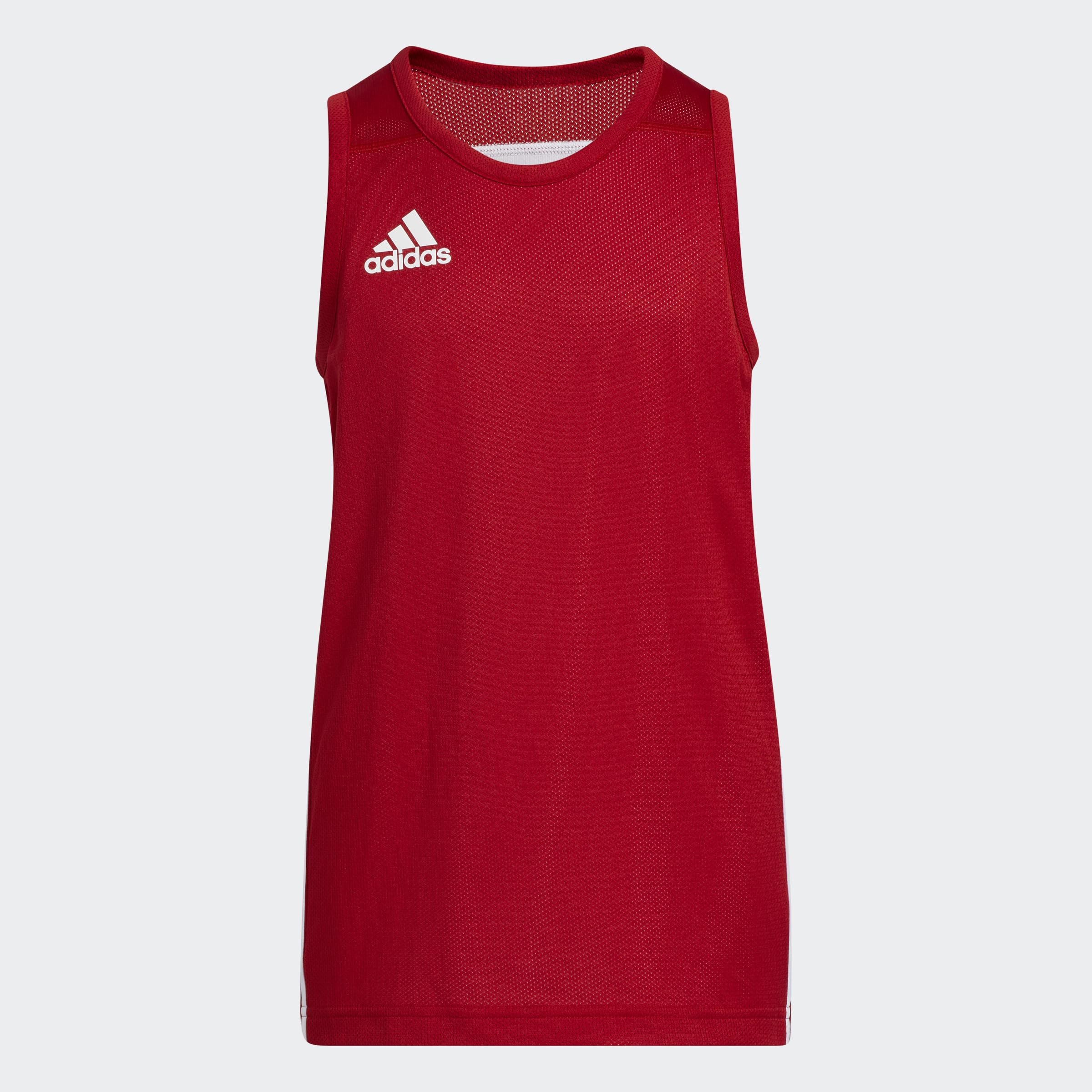 adidas 3g Speed Reversible Jersey, Camiseta sin mangas Unisex niños, Power Red / White, 176