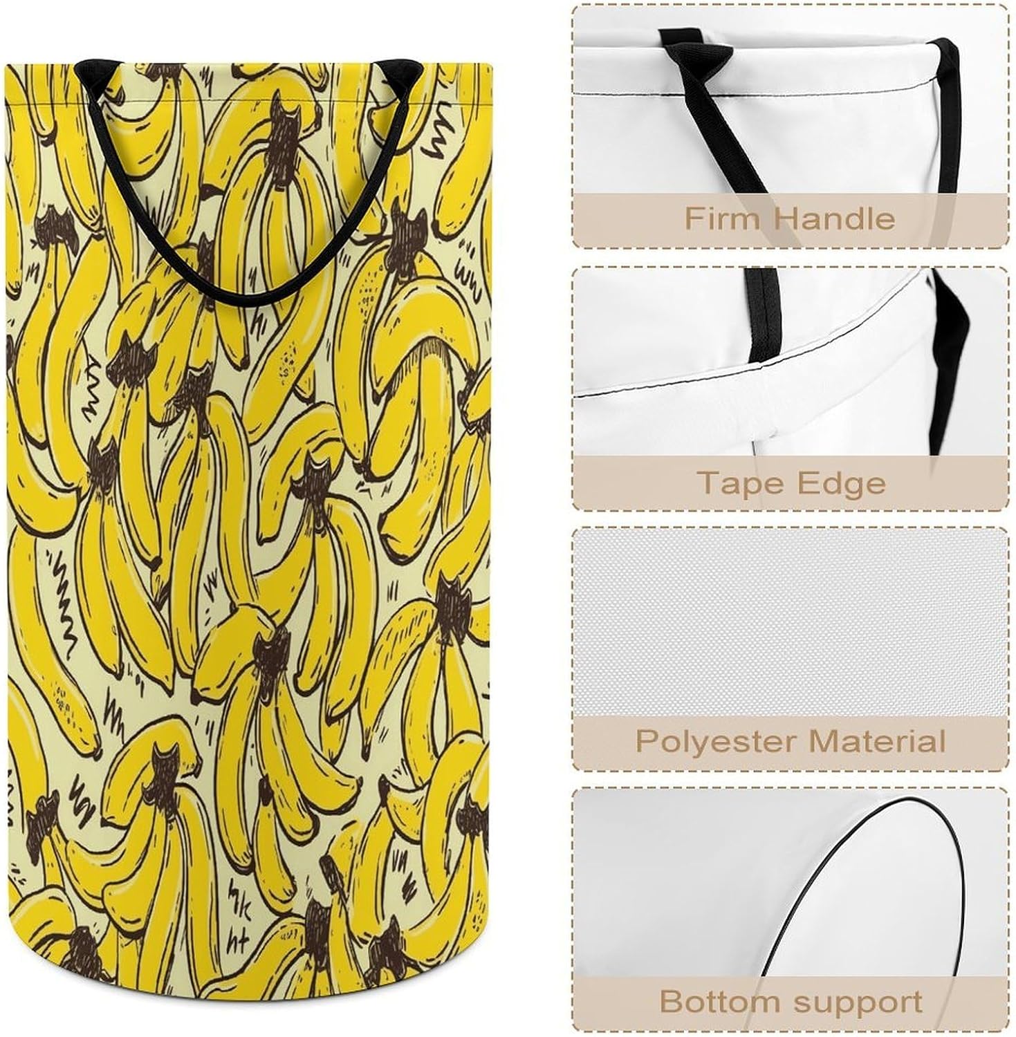 Dirty Clothes Basket Extra Large 110l Open Top Laundry Hamper With Portable Carry Handles, Foldable Waterproof Clothes Basket Spacious Laundry Bag For Bedroom Bathroom Laundry Room Dorm