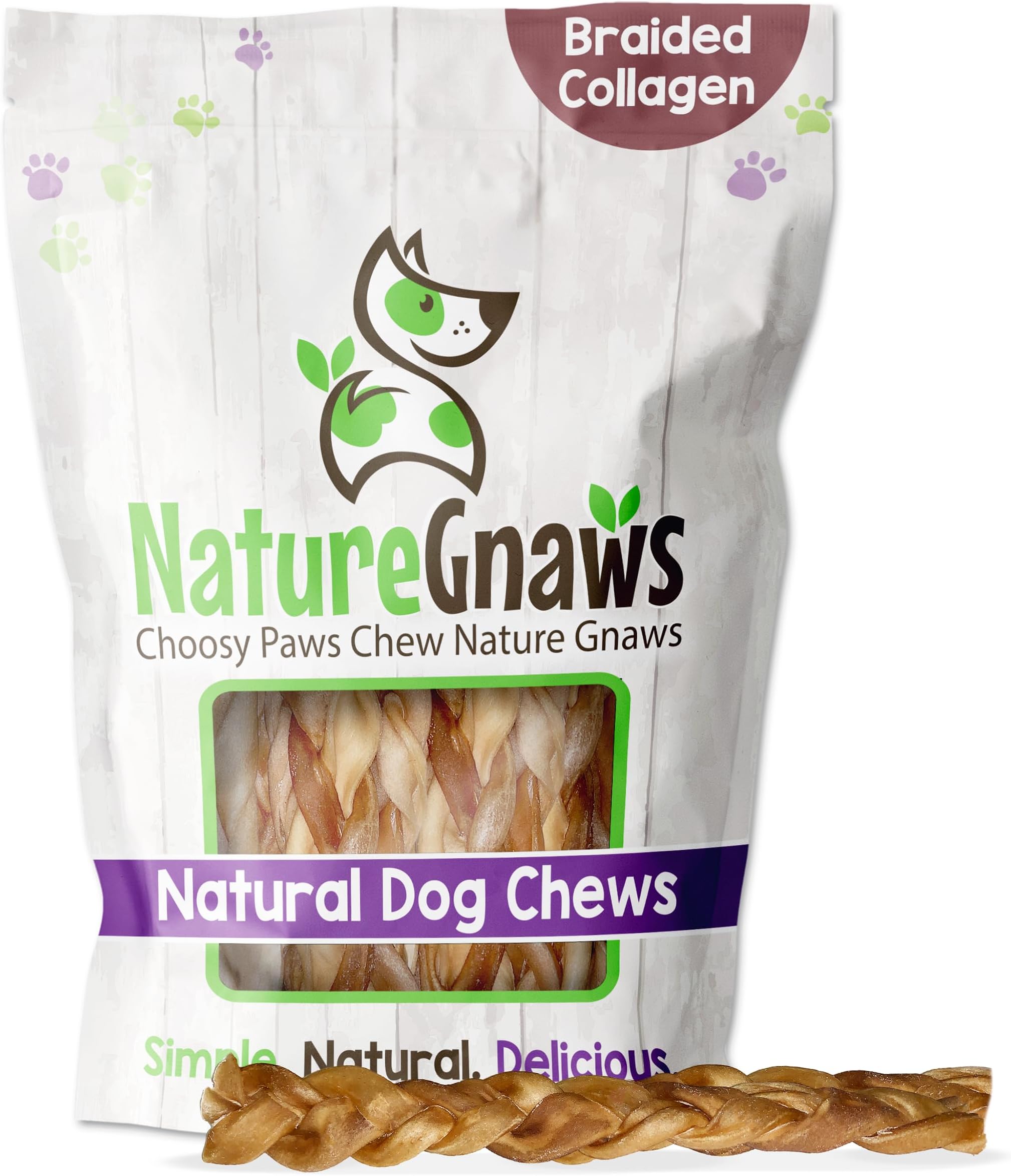 Nature Gnaws Beef Collagen Chews for Dogs Premium