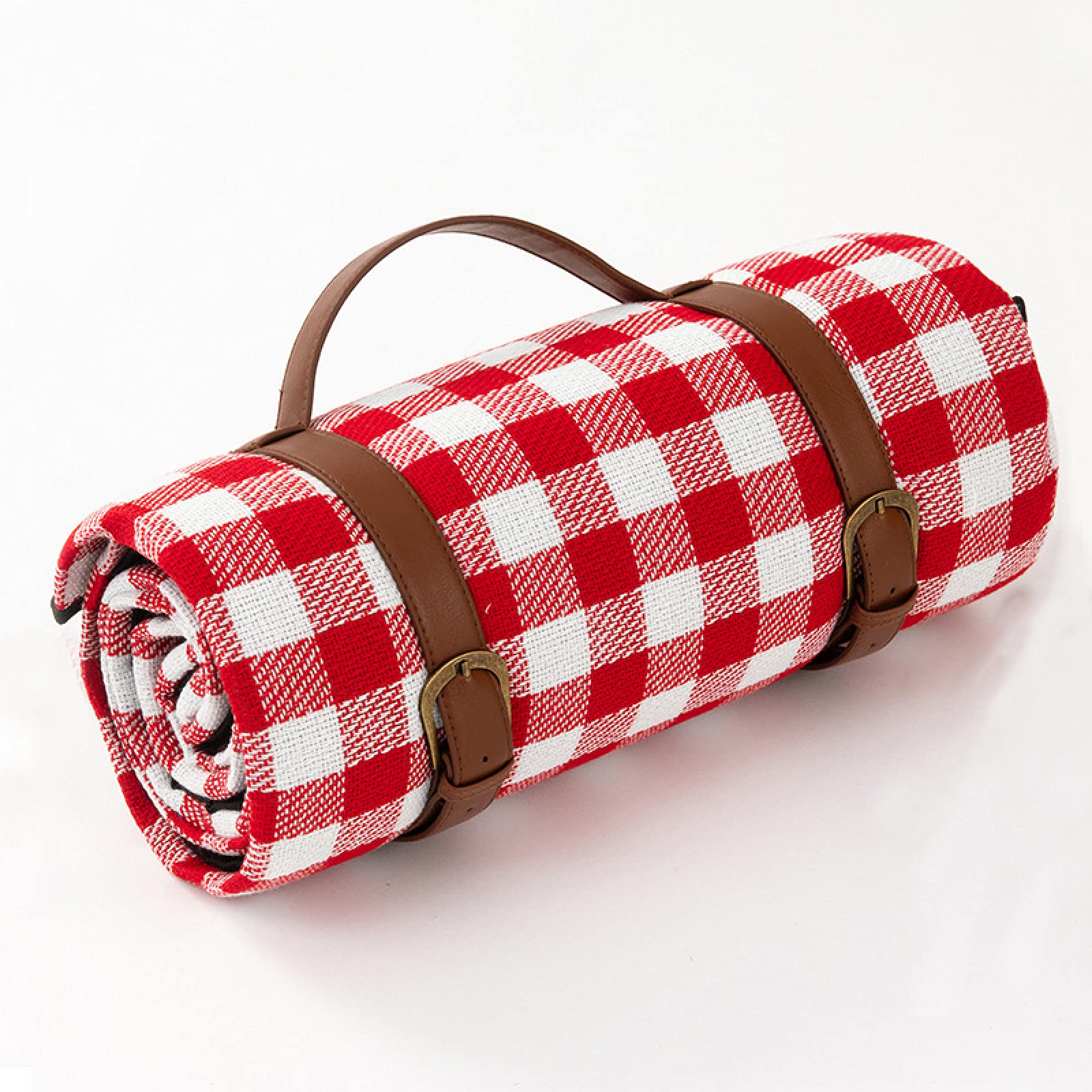 Couverture De Pique-Nique Portable, Grand Tapis De Pique-Nique Pliable Et Imperméable, Tapis De Plage À Carreaux Imperméable Et Anti-Sable Pique-Nique Pour Voyage En Plein Air Camping,Rouge,200x300