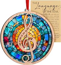 Music Ornaments for Christmas Tree, Music Gifts for Men, Women, Techer, Musical Gifts for Musincians, Choir, Producer, Instruments, Piano, Guitar Lover, Singing Trinkets Themed Decor (Treble Clef)