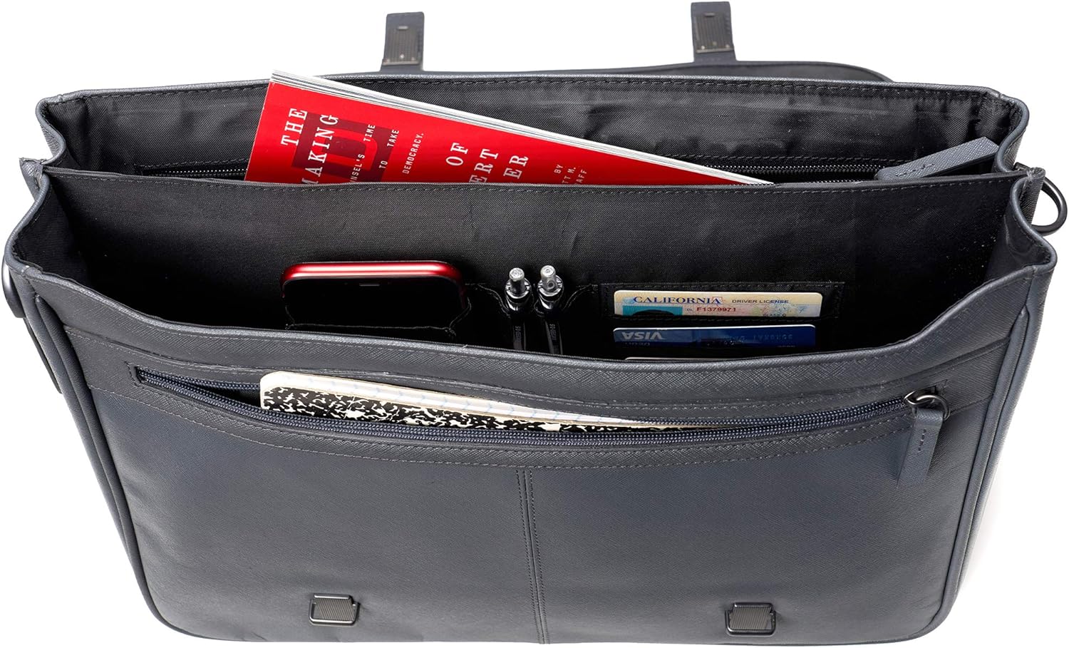 Black Friday Sale 2022 Alpine Swiss Genuine Leather 15.6” Laptop Briefcase Flap Over Messenger Bag GRY Best Deal Alpine Swiss Genuine Leather 15.6” Laptop Briefcase Flap Over Messenger Bag GRY