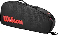 Wilson Clash V3 Super Tour Tennis Racket Bags - Black/Infrared