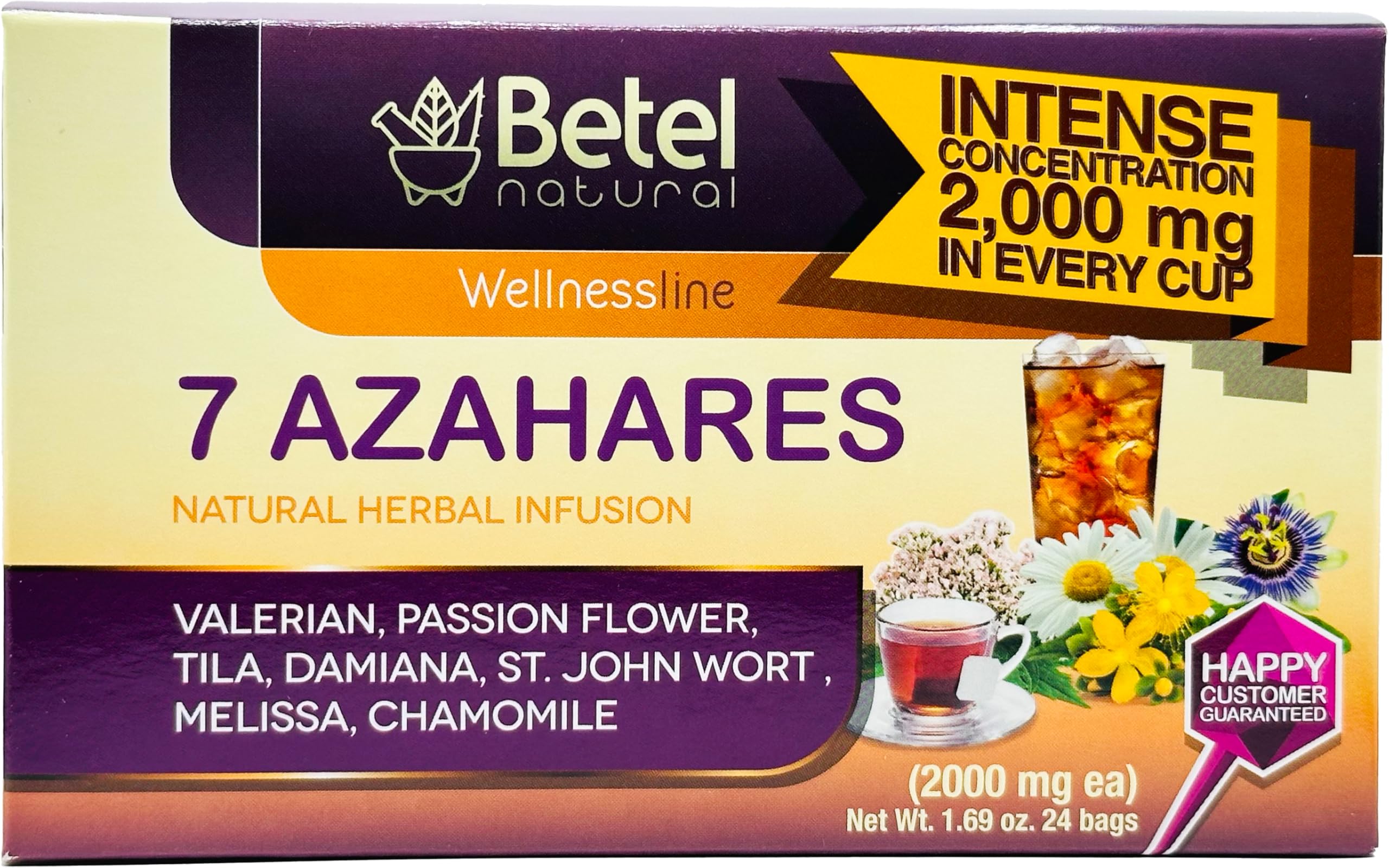 Amazon.com: 7 Azahares (7 Blossoms) Tea by Betel Natural - Relax
