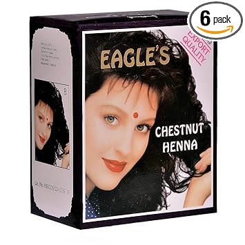 Eagles Chestnut Henna (6 Sachets x 10 g Each)