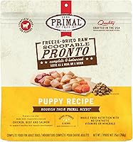 Vista 10 de Alimento liofilizado para perros Primal, Pronto Mini Nuggets, cordero; cucharea y sirve, comida completa y equilibrada; también se puede utilizar