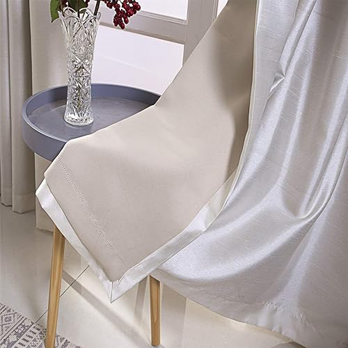 Miniatura 3 de GYROHOME Cortinas extralargas de seda sintética de 9 pies de largo, cortinas de reducción de frío y calor, cortinas con ojales en la parte superior,
