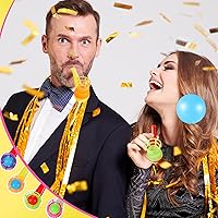 Vista 5 de Liliful 50 piezas de juguete de soplado de bolas, bolas flotantes, alivio del estrés, bolas flotantes, juguete de soplado de equilibrio para fiesta