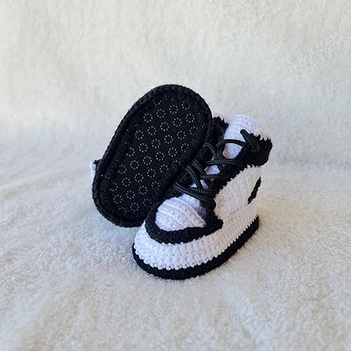 Miniatura 7 de Organic Crochet Baby Sneakers, Personalized New Baby Gift, Knit Baby Booties, Newborn Stylish Clothes, Gender Reveal BoyGirl Custom Gifts