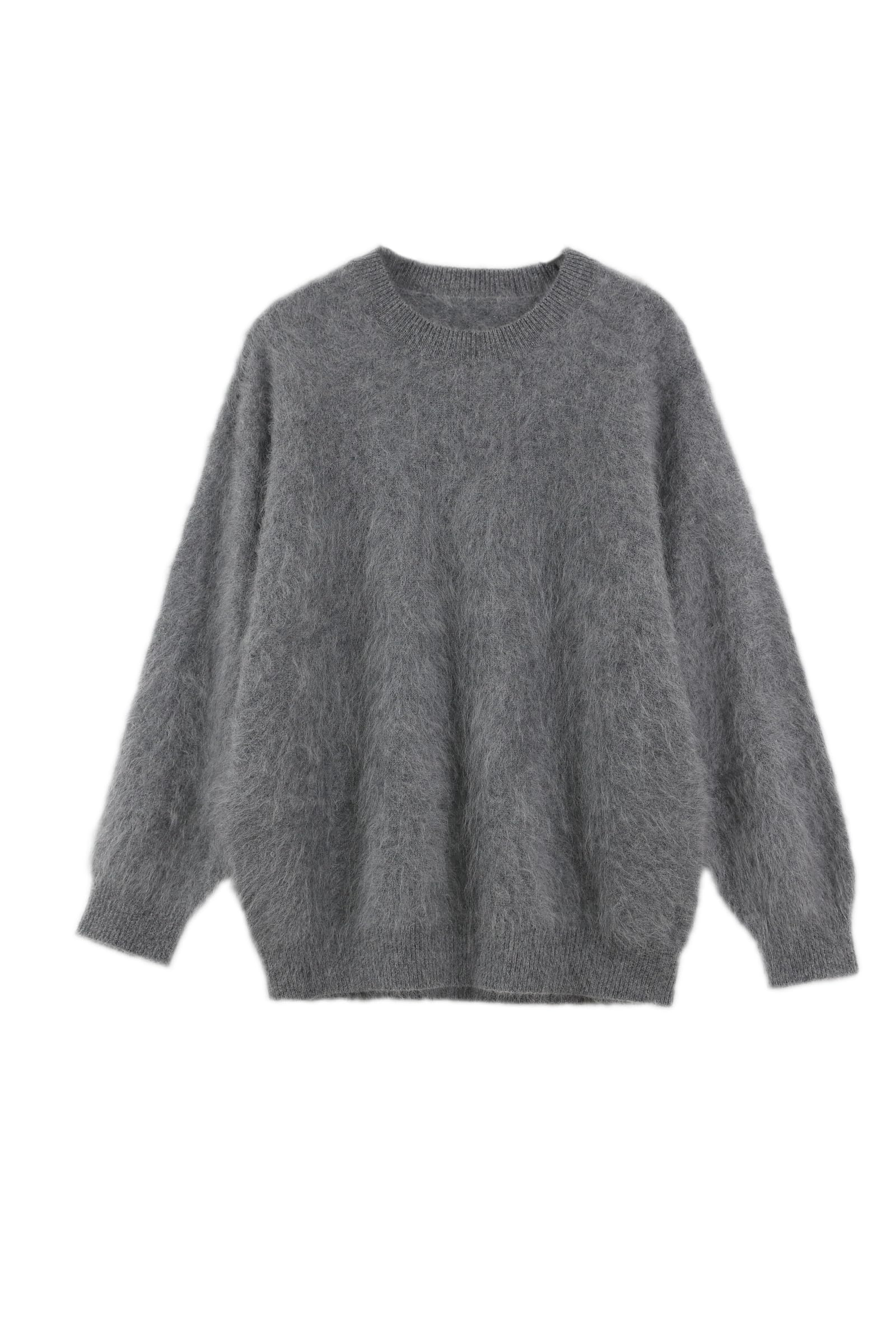 Womens 100 Merino Fuzzy Wool Sweater Female Fall Winter Warm Soft Knitted Loose Pullover Wool Brushing Process
