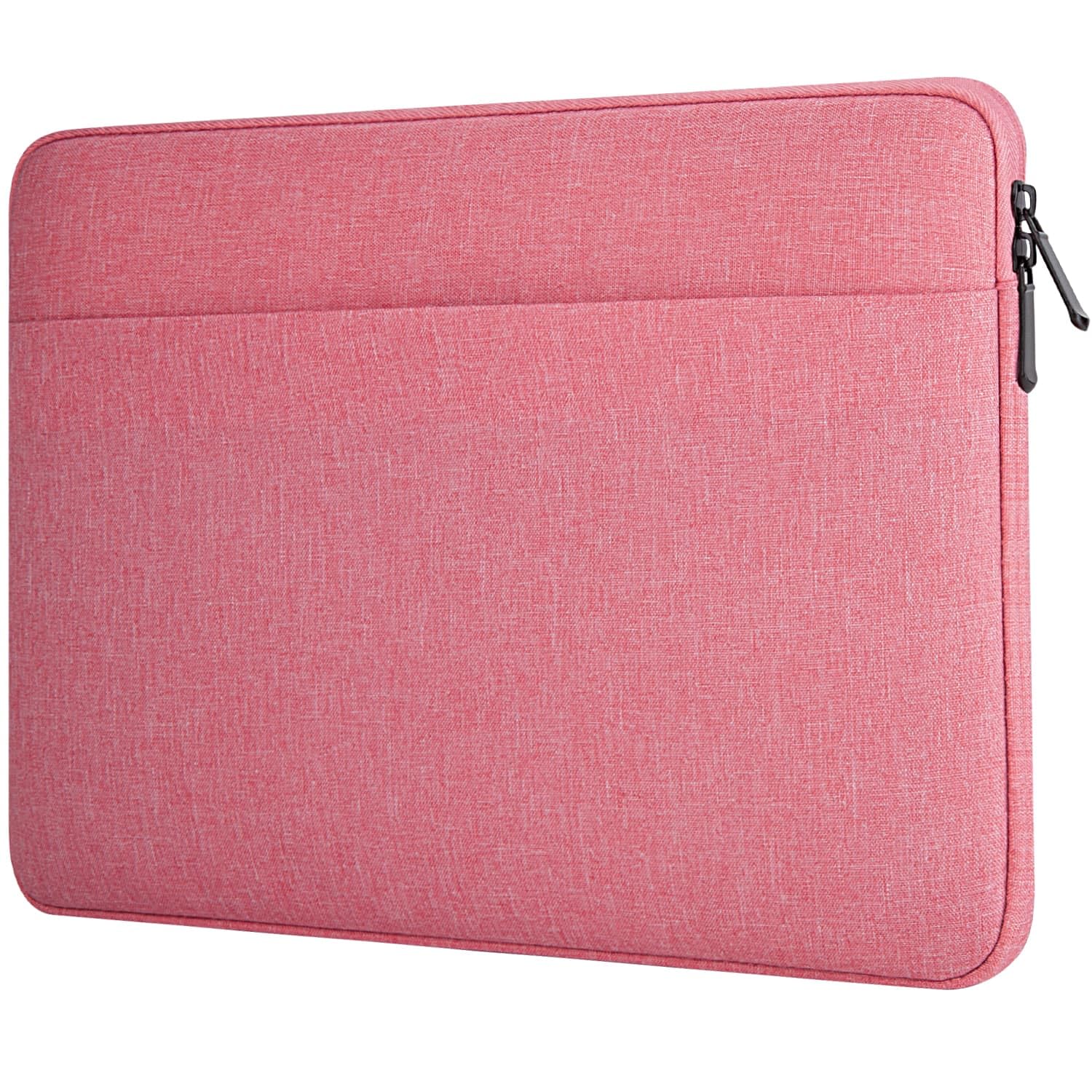 HEDUGO Laptop Hülle mit Zubehörtasche, Gepolstertes Laptop Sleeve Case 15,6 Zoll Kompatibel mit HP Dell Asus Schutz-Laptophülle für 15,6“ Chromebook/Notebook/Tablet,Rosa