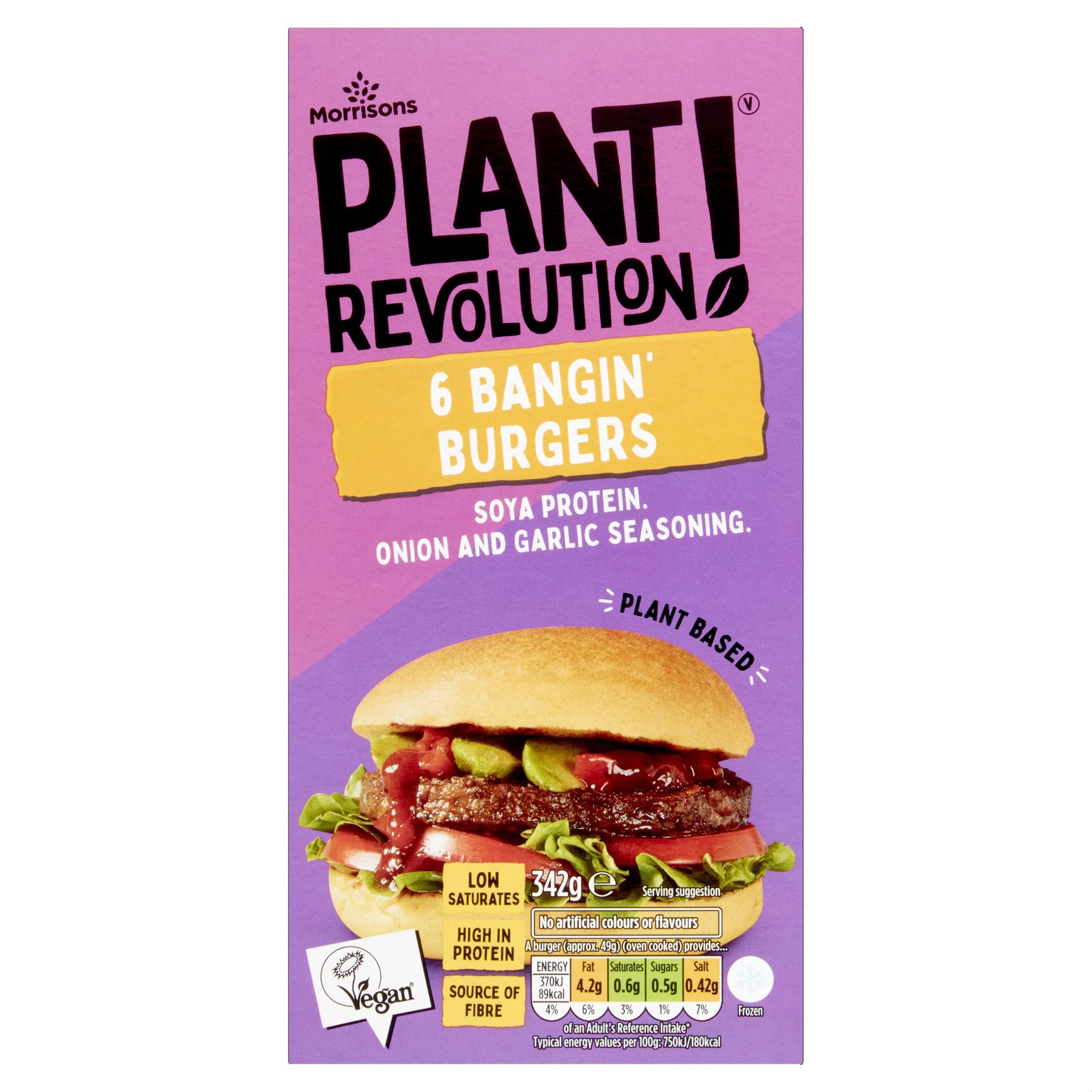 Morrisons Plant Revolution Meat Free Burgers, 342g