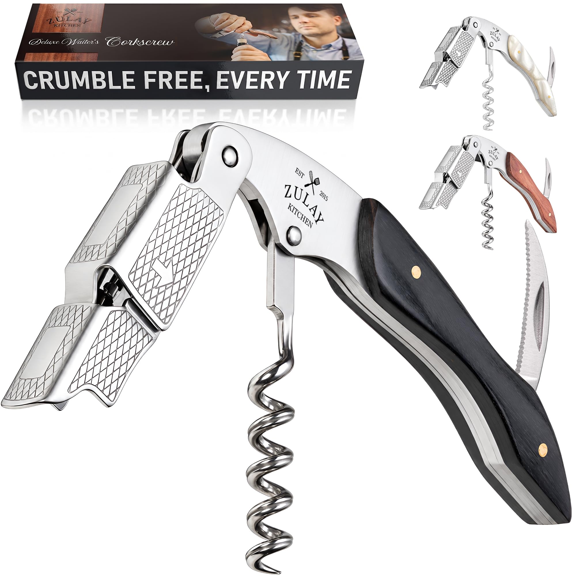 Zulay Kitchen Corkscrew: Premium Wine Opener -10