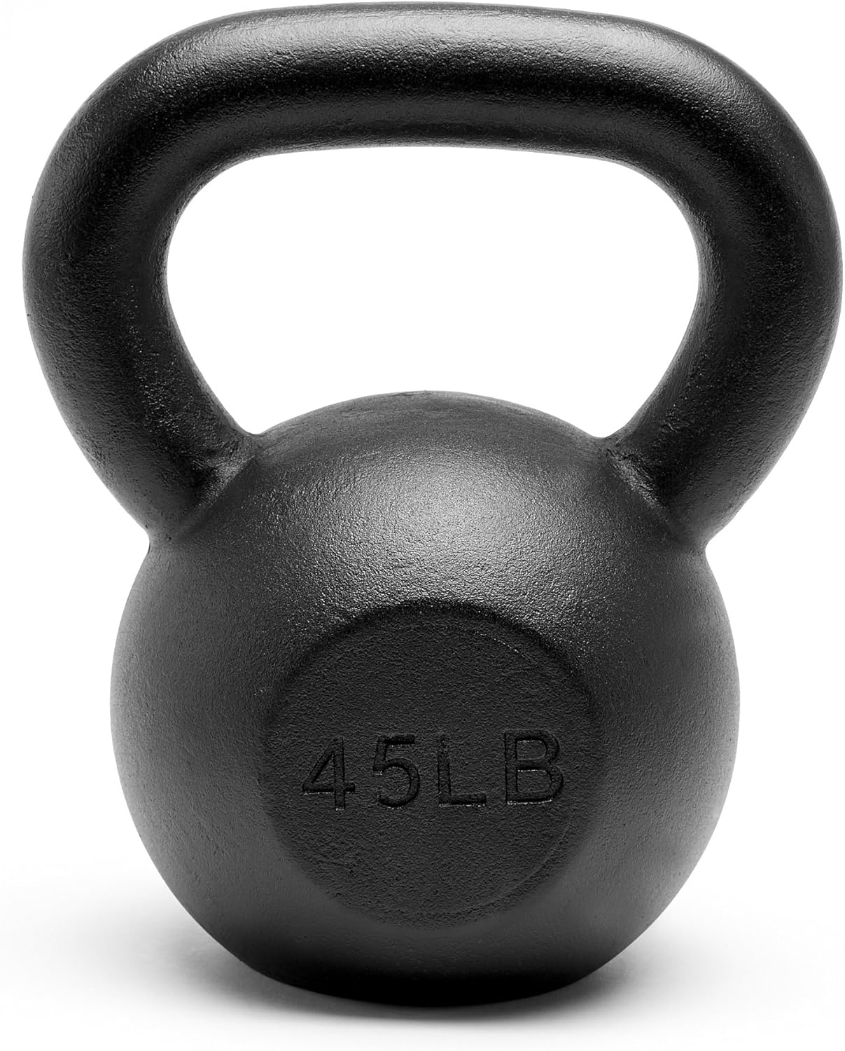 Premium Powder Coated Solid Cast Iron Kettlebell Weights 5lb to 45lb