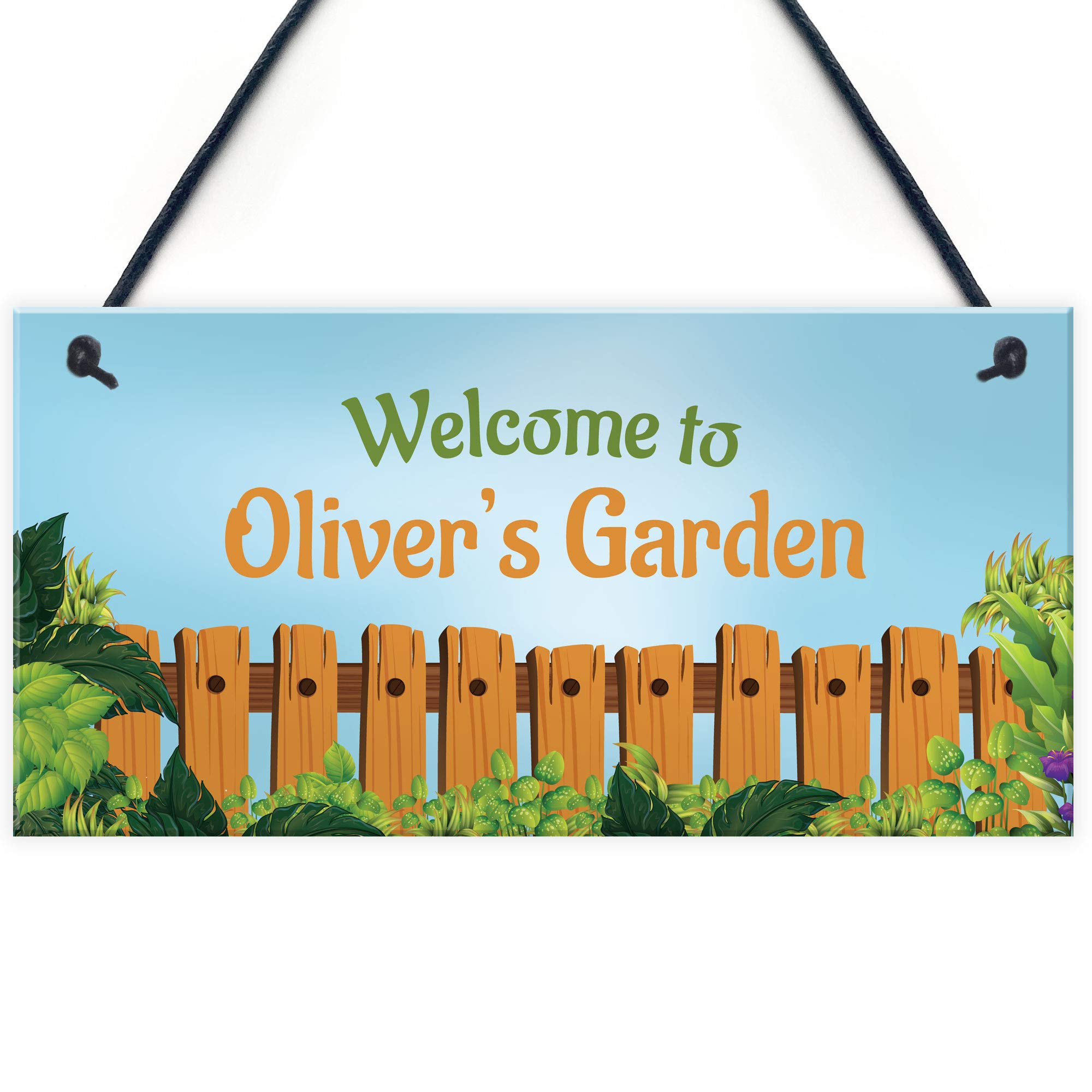 WELCOME Sign To Garden PERSONALISED Summerhouse Shed Sign Home Decor