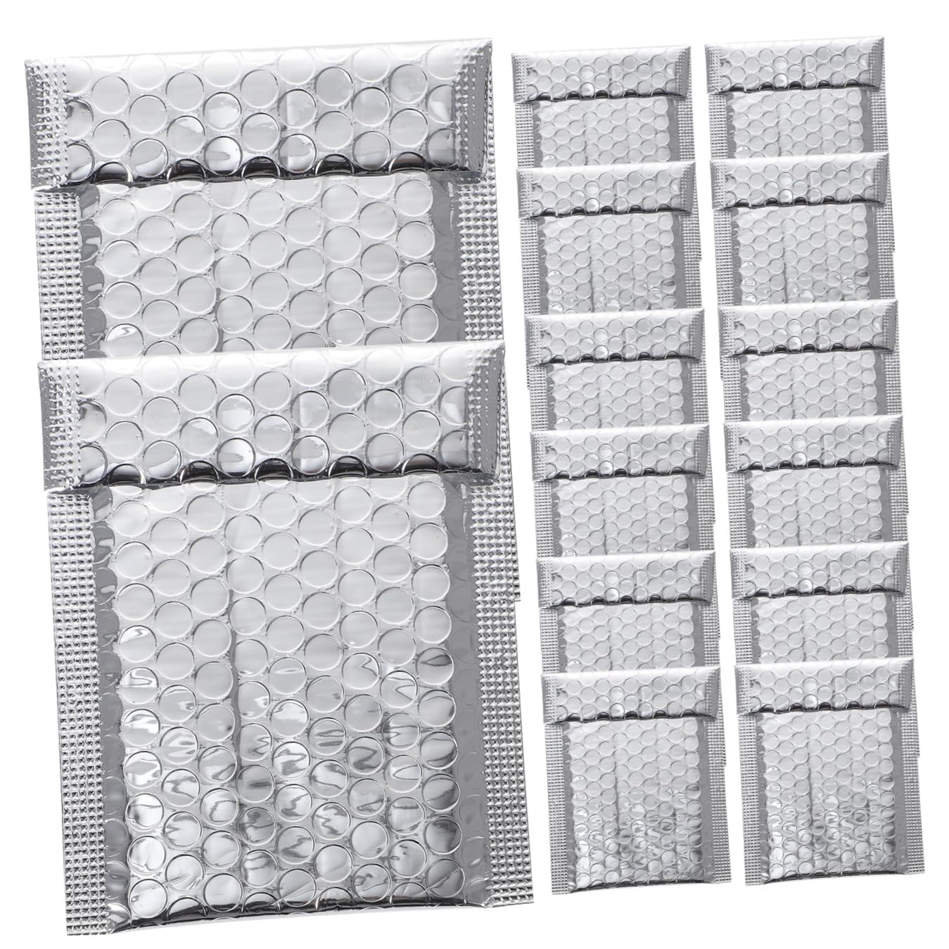 100 pezzi Buste Imbottite Spedizioni con Bolle d Aria Buste Postali Autoadesive Resistenti in Alluminio Protezione Antiurto per Pacchi e Documenti Formato per Ufficio e Spedizioni