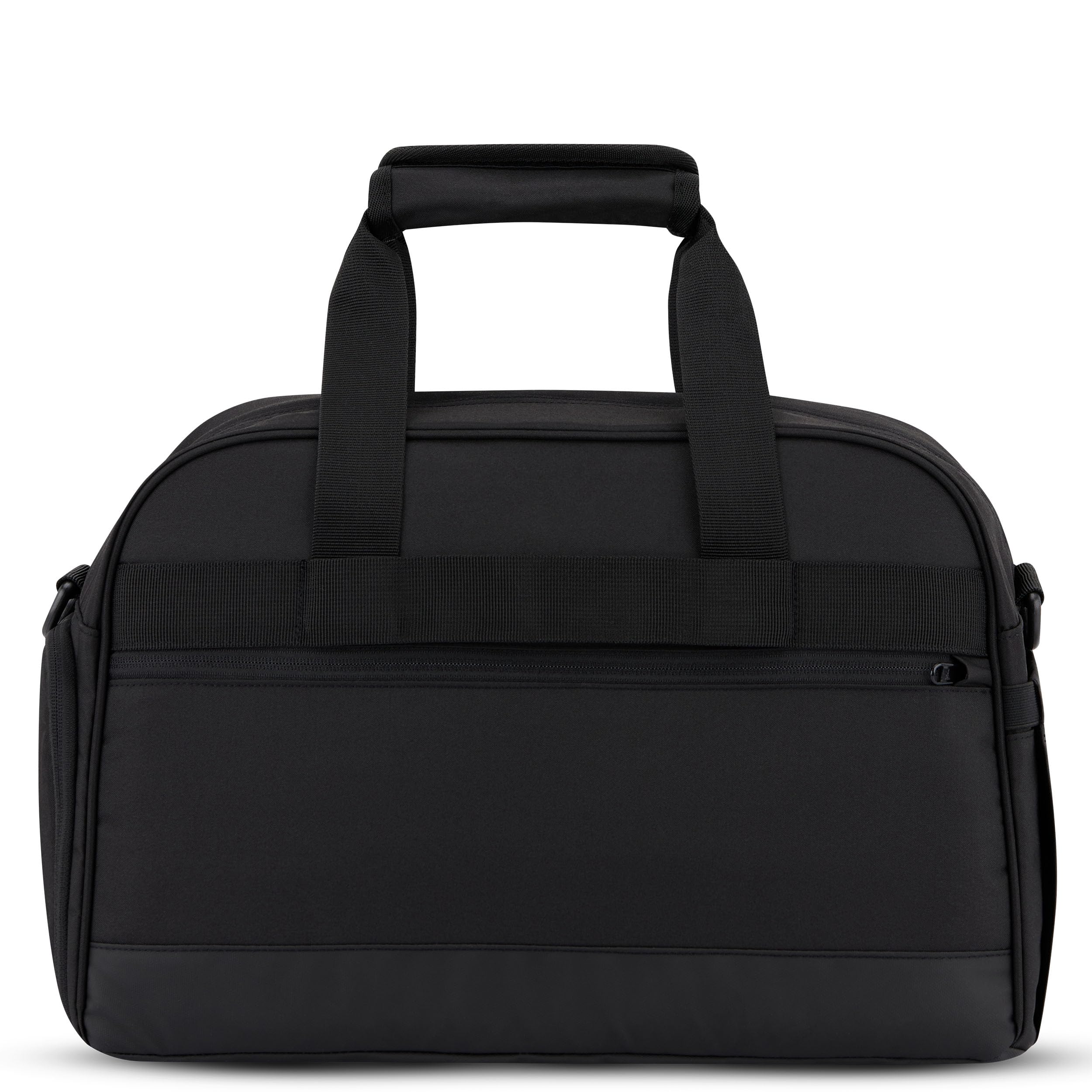 Larkson Holdall Finja Medium stylowa torba podróżna z przegródką na buty, weekendowa, z paskiem na kółkach, PET z recyklingu, wodoodporna, Czarny, Torba podróżna