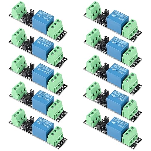 10 unids 1 canal DC 3V/3.3V relé módulo de interruptor de alimentación con optoacoplador módulo de relé aislado placa de control de unidad para IOT