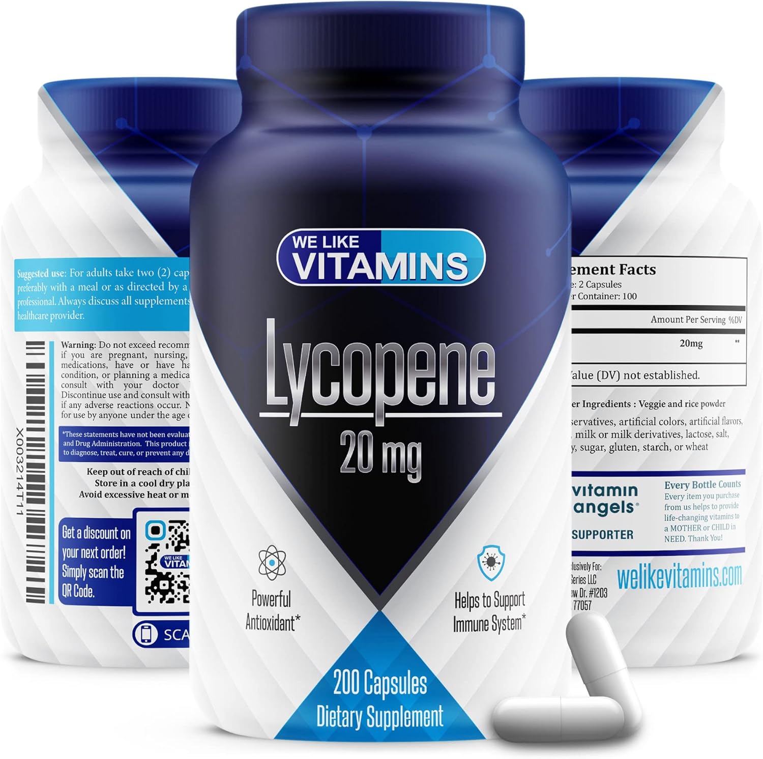 Lycopene 20mg Per Serving 200 Capsules Lycopene