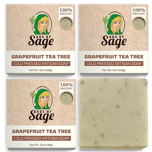 Miniatura 12 de Jabón de barra natural para hombres – Juego de regalo de barras de jabón de baño veganas – Jabón de proceso frío hecho a mano con aceite esencial,