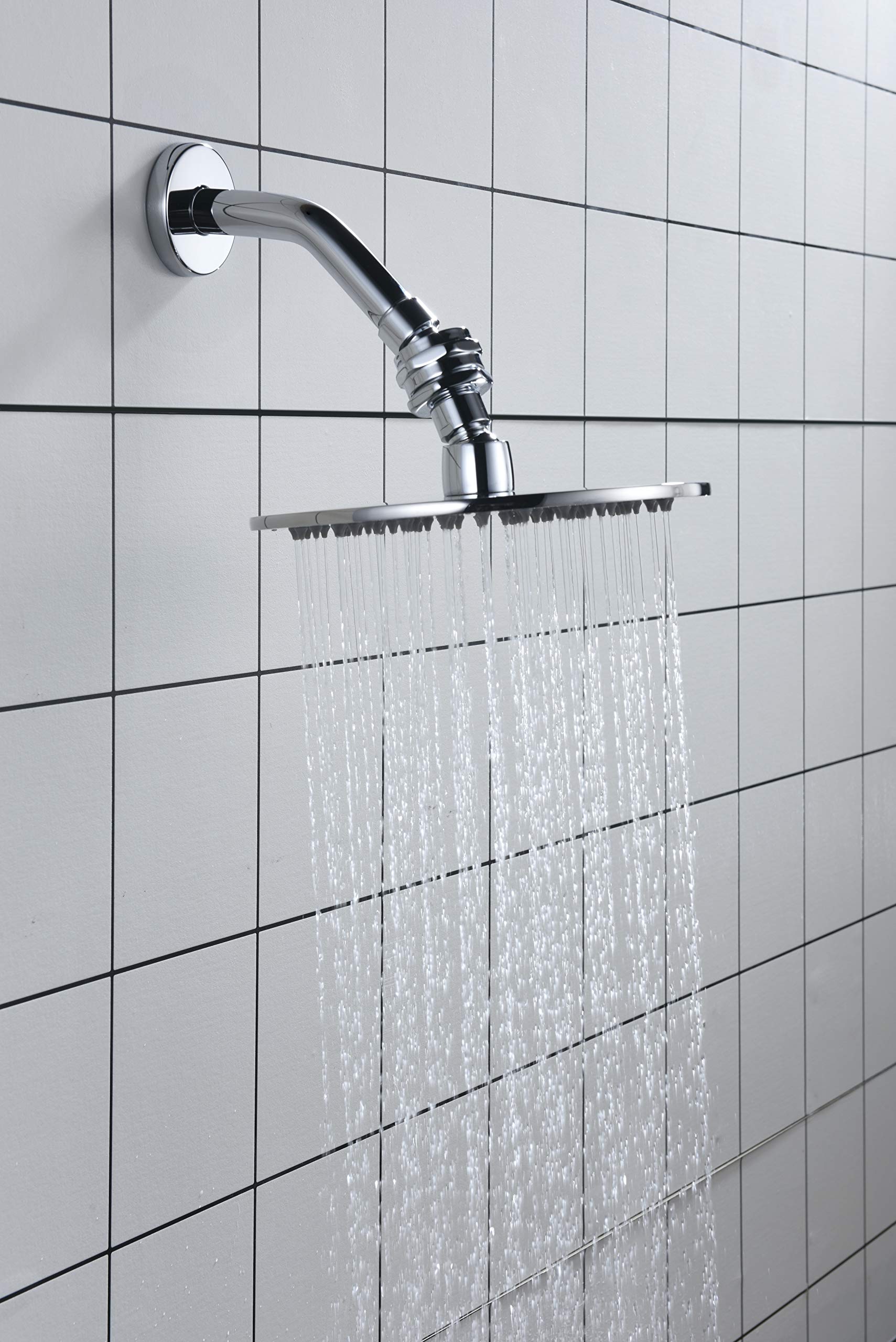 All Metal Shower Head Swivel Ball Adapter, Chrome Adjustable Pivot