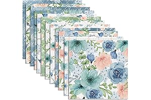 Floral Scrapbook Paper Double-Sided DIY Craft Paper