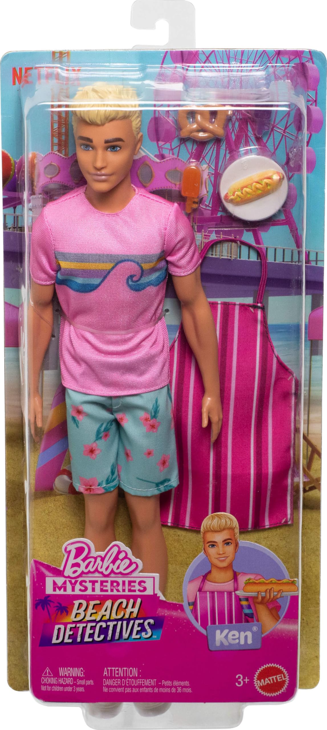 Barbie - ♥Barbie♥ken♥ Amazon.com: Barbie Mysteries: Beach Detectives Ken Doll with Snack